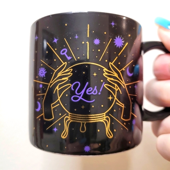 Mystic Messages Heat Changing Mug with Planchette and Crystal Ball Graphics RARE - Picture 1 of 9